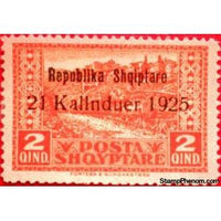 Albania 1925 Proclamation of the Republic, 2q-Stamps-Albania-StampPhenom