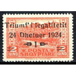 Albania 1925 Return of the Government ‭to the Capital, 1q-Stamps-Albania-StampPhenom