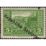 Albania 1925 View of Kanina - overprinted-Stamps-Albania-StampPhenom