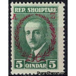 Albania 1927 2nd Year Presidency of Ahmed Zogu, 5q-Stamps-Albania-StampPhenom