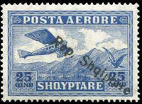 Albania 1927 Airmail overprints-Stamps-Albania-StampPhenom