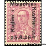 Albania 1928 ‭President Ahmed Zogu overprinted in black, 50q-Stamps-Albania-StampPhenom