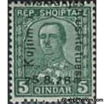 Albania 1928 ‭President Ahmed Zogu overprinted in black, 5q-Stamps-Albania-StampPhenom