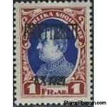 Albania 1929 King Zog I of Albania overprinted in black, 1f-Stamps-Albania-StampPhenom