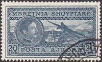 Albania 1930 Airmail - King Zog I-Stamps-Albania-StampPhenom