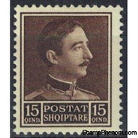 Albania 1930 King Zog I of Albania, 15q-Stamps-Albania-StampPhenom