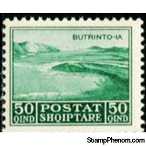 Albania 1930 Lake Butrinto, 50q-Stamps-Albania-StampPhenom