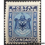 Albania 1930 New Coat of Arms, Skanderbegs Helmet, 10q-Stamps-Albania-StampPhenom