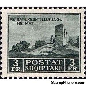 Albania 1930 Ruins of Fortress Zog, 3f-Stamps-Albania-StampPhenom