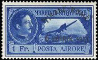 Albania 1931 Opening of the Route Tirana-Rome - Airmail King Zog I overprints-Stamps-Albania-StampPhenom