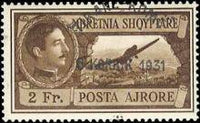 Albania 1931 Opening of the Route Tirana-Rome - Airmail King Zog I overprints-Stamps-Albania-StampPhenom