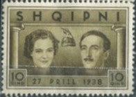 Albania 1938 Wedding of Countess Geraldine & King Zog I-Stamps-Albania-StampPhenom