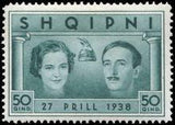 Albania 1938 Wedding of Countess Geraldine & King Zog I-Stamps-Albania-StampPhenom