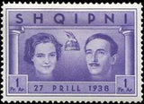 Albania 1938 Wedding of Countess Geraldine & King Zog I-Stamps-Albania-StampPhenom