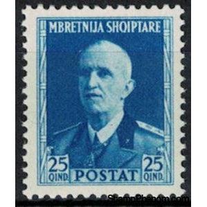 Albania 1939 King Victor Emmanuel III, 25q-Stamps-Albania-StampPhenom