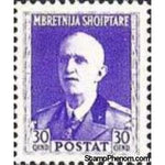 Albania 1939 King Victor Emmanuel III, 30q-Stamps-Albania-StampPhenom