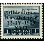 Albania 1939 Lake Butrinto overprinted in black, 1q-Stamps-Albania-StampPhenom