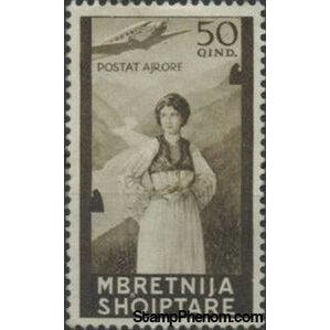 Albania 1940 Woman, River Valley-Stamps-Albania-StampPhenom