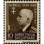 Albania 1942 ‭King Victor Emmanuel III, 10q-Stamps-Albania-StampPhenom