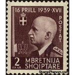 Albania 1942 ‭King Victor Emmanuel III, 2f-Stamps-Albania-StampPhenom