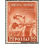 Albania 1943 Nurse and Child, 50+25q-Stamps-Albania-StampPhenom