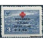 Albania 1946 Permet, overprinted in red and black, 3+1.50f-Stamps-Albania-StampPhenom