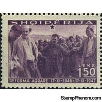 Albania 1947 Scenes of the Implementation, 1.50L-Stamps-Albania-StampPhenom