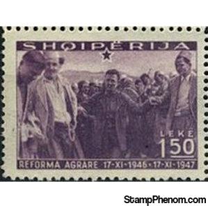 Albania 1947 Scenes of the Implementation, 1.50L-Stamps-Albania-StampPhenom