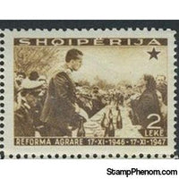 Albania 1947 Scenes of the Implementation, 2L-Stamps-Albania-StampPhenom