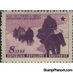 Albania 1947 ‭Winter advance, 8L-Stamps-Albania-StampPhenom