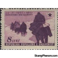 Albania 1947 ‭Winter advance, 8L-Stamps-Albania-StampPhenom