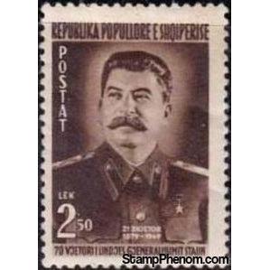 Albania 1949 ‭Joseph V. Stalin, 2.50L-Stamps-Albania-StampPhenom