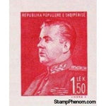 Albania 1949 President E. Hoxha, Imperf, 1.50L-Stamps-Albania-StampPhenom