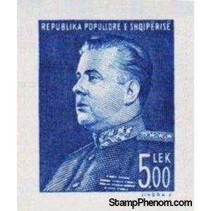 Albania 1949 President E. Hoxha, Imperf, 5L-Stamps-Albania-StampPhenom