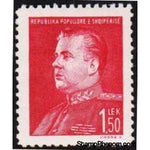 Albania 1949 President E. Hoxha, Perf, 1.50L-Stamps-Albania-StampPhenom