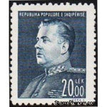 Albania 1949 President E. Hoxha, Perf, 20L-Stamps-Albania-StampPhenom