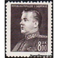 Albania 1949 President E. Hoxha, Perf, 8L-Stamps-Albania-StampPhenom