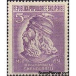 Albania 1951 George Castriota (Skanderbeg), 5L-Stamps-Albania-StampPhenom