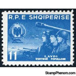 ‭Albania 1958 Airman, sailor, soldier and tank-Stamps-Albania-StampPhenom