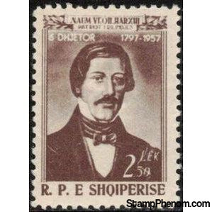 Albania 1958 Naum Veqilharxhi (1797-1848), Albanian lawyer and scholar-Stamps-Albania-StampPhenom