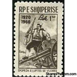 Albania 1960 ‭Albanian fighter and cannon-Stamps-Albania-StampPhenom