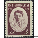 Albania 1960 Aleksandër Moisiu (1879-1935), Albanian stage actor-Stamps-Albania-StampPhenom