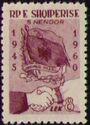 Albania 1961 Handshake in front of Albanian and Soviet flags-Stamps-Albania-StampPhenom
