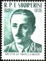 Albania 1961 Migjeni (Millosh Gjergj Nikolla, 1911-1938), Albanian poet-Stamps-Albania-StampPhenom