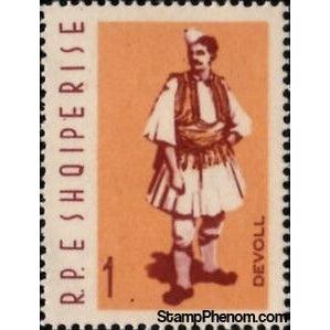 Albania 1962 Man from Devoll-Stamps-Albania-StampPhenom