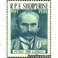 Albania 1962 Petro Nini Luarasi (1864-1911), Albanian journalist-Stamps-Albania-StampPhenom