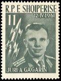 Albania 1962 Yuri Gagarin-Stamps-Albania-StampPhenom