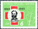 Albania 1963 Henri Dunant (1828-1910), Founder of the Red Cross-Stamps-Albania-StampPhenom