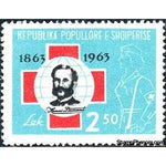 Albania 1963 Henri Dunant (1828-1910), Founder of the Red Cross-Stamps-Albania-StampPhenom