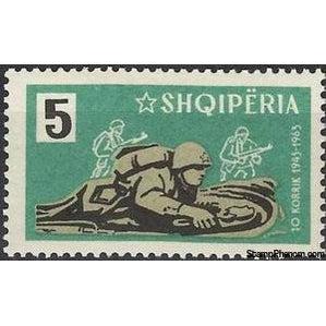 Albania 1963 Soldiers in battle-Stamps-Albania-StampPhenom